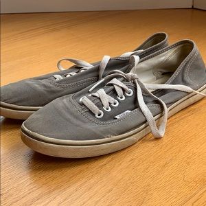 Gray low top Vans